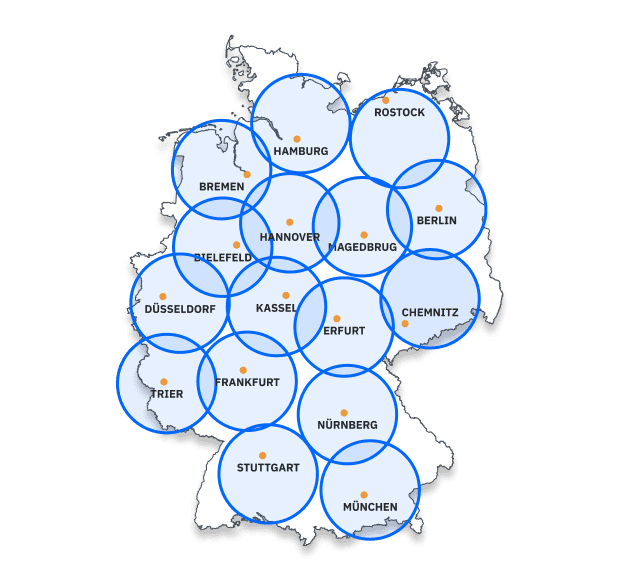 Einzugsgebiete in Deutschland