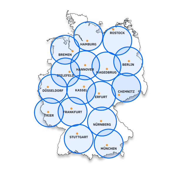 Einzugsgebiete in Deutschland